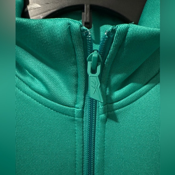 NWT!! Reebok Classic Vintage Tracktop Zip Up Jacket in Emerald Green - Picture 12 of 13